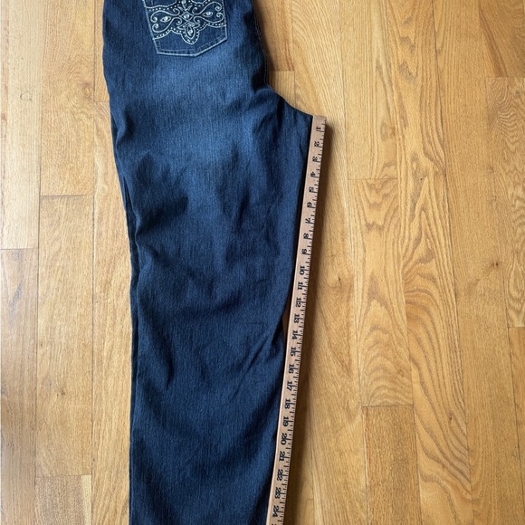 Jeans New roz&Ali Dark Blue Denim Jeans suze 14W - Picture 4 of 10